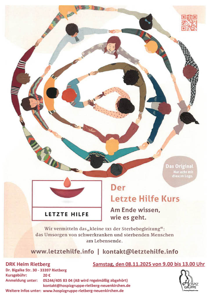 Einladung "Letzte Hilfe" Kurs in Rietberg